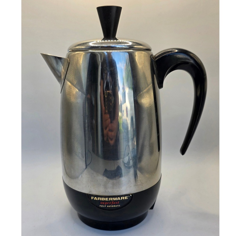 Farberware Superfast Fully Automatic 8 Cup Coffee Percolator Model 138 USA Made